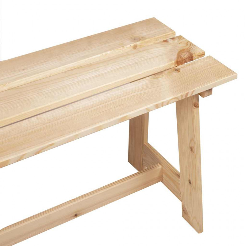 Ławka ogrodowa Naturalny 119 x 47 x 35 cm Drewno sosnowe