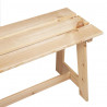 Ławka ogrodowa Naturalny 119 x 47 x 35 cm Drewno sosnowe
