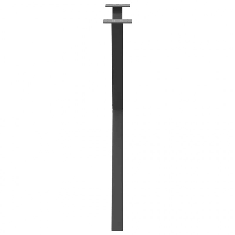 Nogi do stołu jadalnego w kształcie litery X 2 szt. Antracyt 80x(72-73) cm Stal