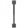 Nogi do stołu jadalnego w kształcie litery X 2 szt. Antracyt 80x(72-73) cm Stal