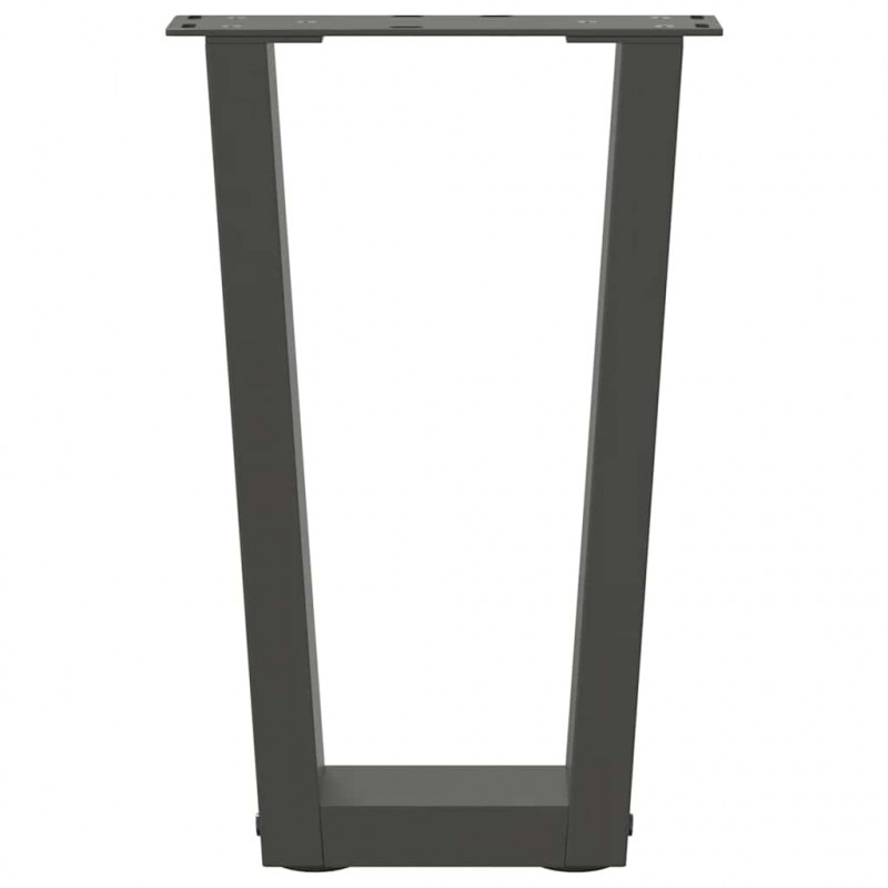 Nogi do stolika kawowego w kształcie litery V 2 szt. Antracyt 28x(42-43,3) cm Stal