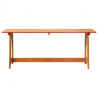 Ławka ogrodowa Brązowy 119 x 47 x 35 cm Lite drewno sosnowe