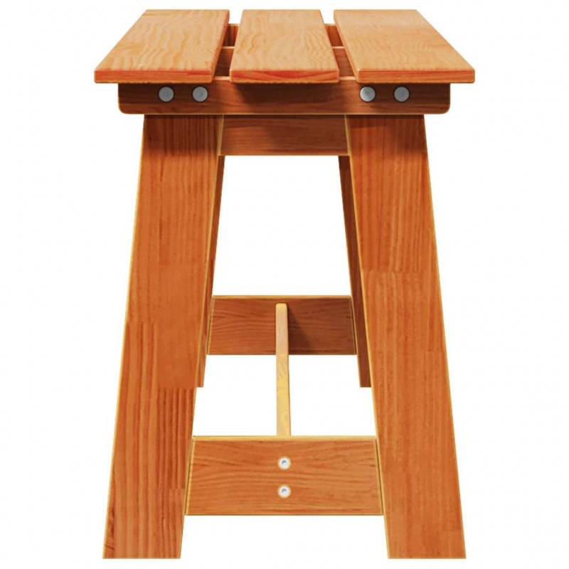 Ławka ogrodowa Brązowy 119 x 47 x 35 cm Lite drewno sosnowe