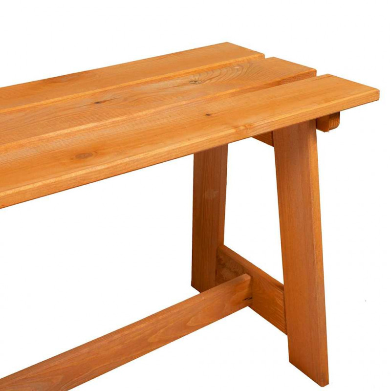Ławka ogrodowa Brązowy 119 x 47 x 35 cm Lite drewno sosnowe