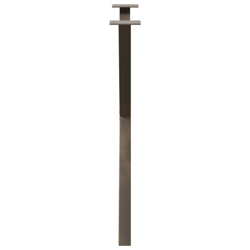 Nogi do stołu jadalnego w kształcie litery X 2 szt. Naturalna stal 80x(72-73) cm Stal