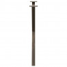 Nogi do stołu jadalnego w kształcie litery X 2 szt. Naturalna stal 80x(72-73) cm Stal