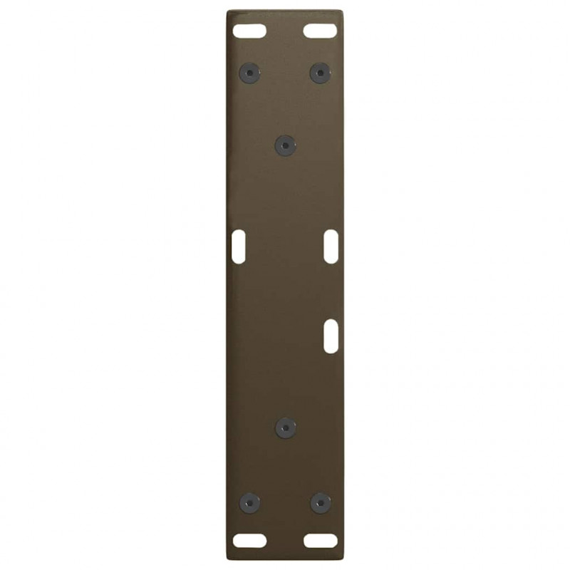 Nogi do stolika kawowego w kształcie litery V 2 szt. Naturalna stal 28x(42-43,3) cm Stal