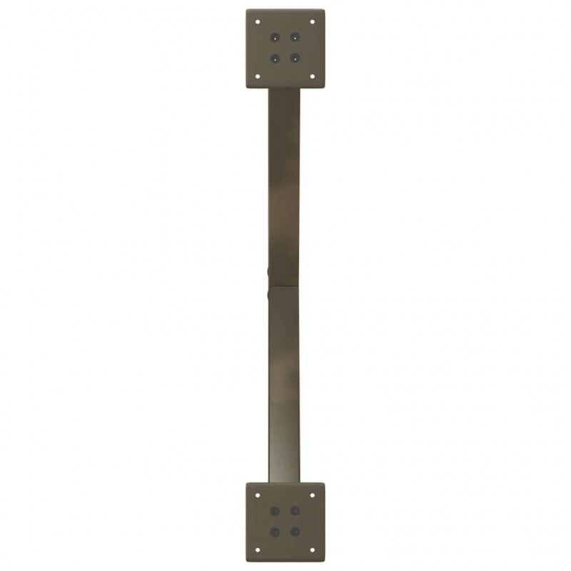 Nogi do stołu jadalnego w kształcie litery X 2 szt. Naturalna stal 80x(72-73) cm Stal