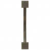 Nogi do stołu jadalnego w kształcie litery X 2 szt. Naturalna stal 80x(72-73) cm Stal