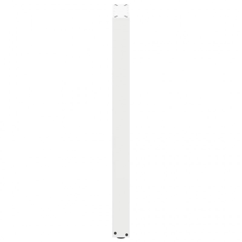 Nogi do stołu barowego w kształcie litery U 2 szt. Białe 50x(100-101) cm Stal