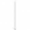 Nogi do stołu barowego w kształcie litery U 2 szt. Białe 50x(100-101) cm Stal
