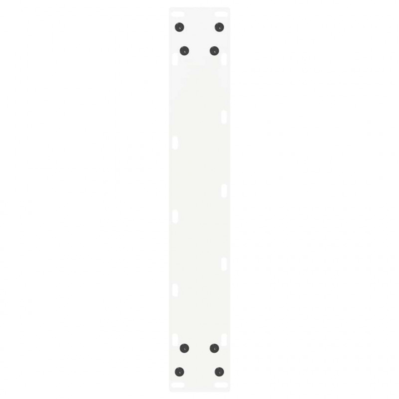 Nogi do stołu barowego w kształcie litery U 2 szt. Białe 50x(100-101) cm Stal