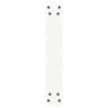 Nogi do stołu barowego w kształcie litery U 2 szt. Białe 50x(100-101) cm Stal