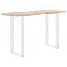 Nogi do stołu barowego w kształcie litery U 2 szt. Białe 50x(100-101) cm Stal