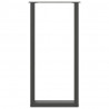 Nogi do stołu barowego w kształcie litery U 2 szt. Antracyt 50x(100-101) cm Stal