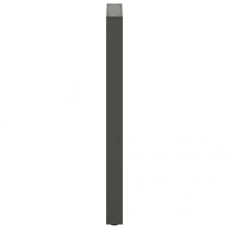 Nogi do stołu barowego w kształcie litery U 2 szt. Antracyt 50x(100-101) cm Stal