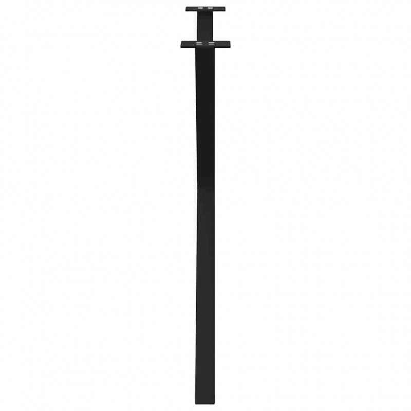 Nogi do stołu jadalnego w kształcie litery X 2 szt. Czarne 90x(72-73) cm Stal