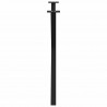 Nogi do stołu jadalnego w kształcie litery X 2 szt. Czarne 90x(72-73) cm Stal