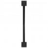 Nogi do stołu jadalnego w kształcie litery X 2 szt. Czarne 90x(72-73) cm Stal