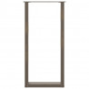 Nogi do stołu barowego w kształcie litery U 2 szt. Naturalna stal 50x(100-101) cm Stal