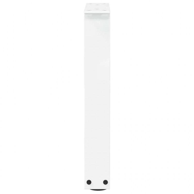 Nogi do stolika kawowego w kształcie litery V 2 szt. Białe 38x(42-43,3) cm Stal