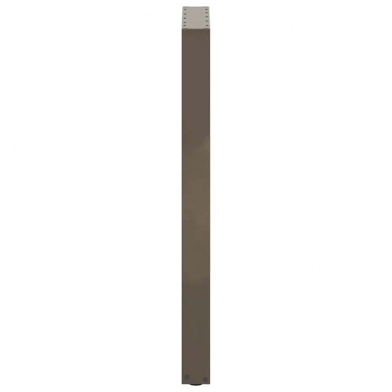 Nogi do stołu barowego w kształcie litery U 2 szt. Naturalna stal 50x(100-101) cm Stal
