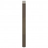 Nogi do stołu barowego w kształcie litery U 2 szt. Naturalna stal 50x(100-101) cm Stal