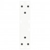 Nogi do stolika kawowego w kształcie litery V 2 szt. Białe 38x(42-43,3) cm Stal