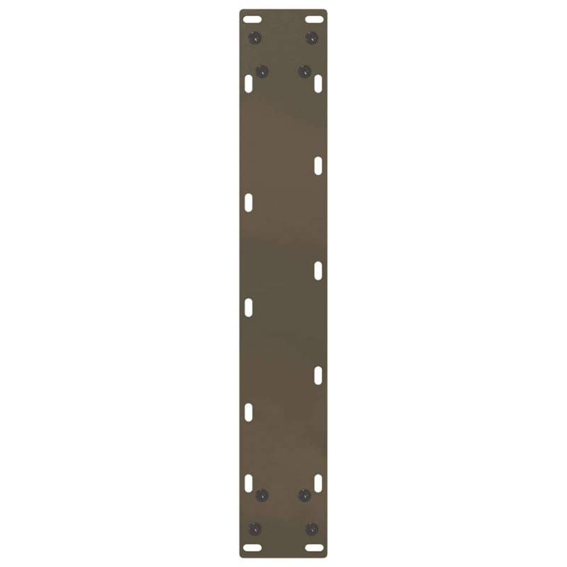 Nogi do stołu barowego w kształcie litery U 2 szt. Naturalna stal 50x(100-101) cm Stal