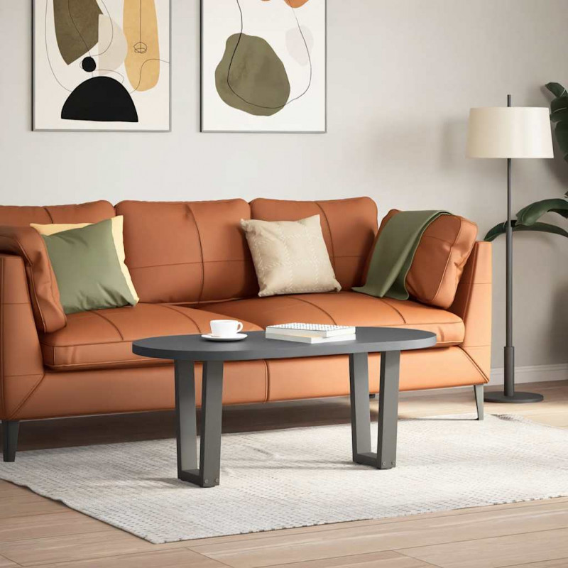 Nogi do stolika kawowego w kształcie litery V 2 szt. Antracyt 38x(42-43,3) cm Stal