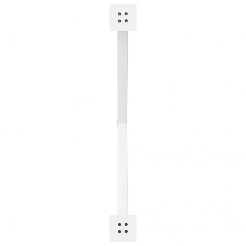 Nogi do stołu jadalnego w kształcie litery X 2 szt. Białe 90x(72-73) cm Stal