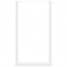 Nogi do stołu barowego w kształcie litery U 2 szt. Białe 60x(100-101) cm Stal