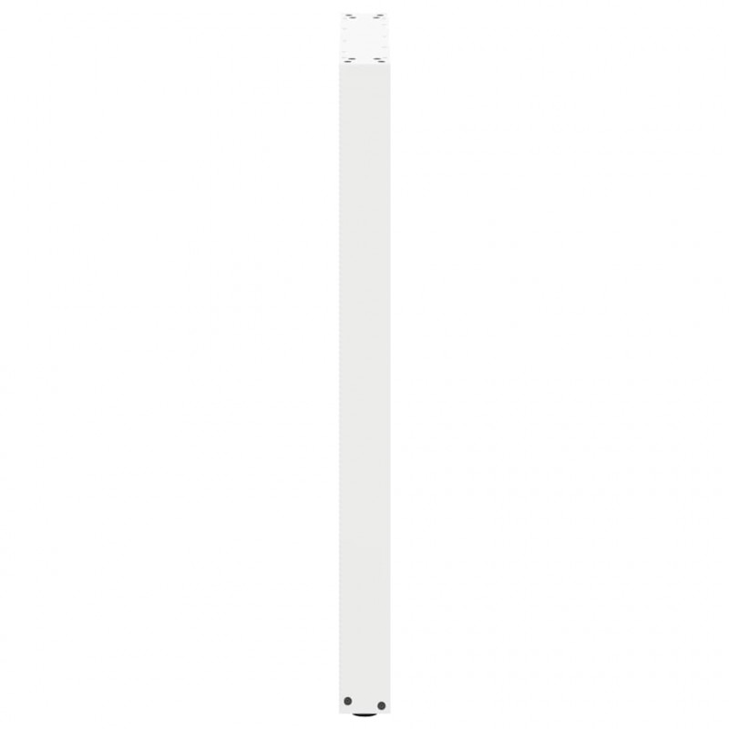 Nogi do stołu barowego w kształcie litery U 2 szt. Białe 60x(100-101) cm Stal