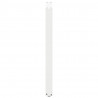 Nogi do stołu barowego w kształcie litery U 2 szt. Białe 60x(100-101) cm Stal