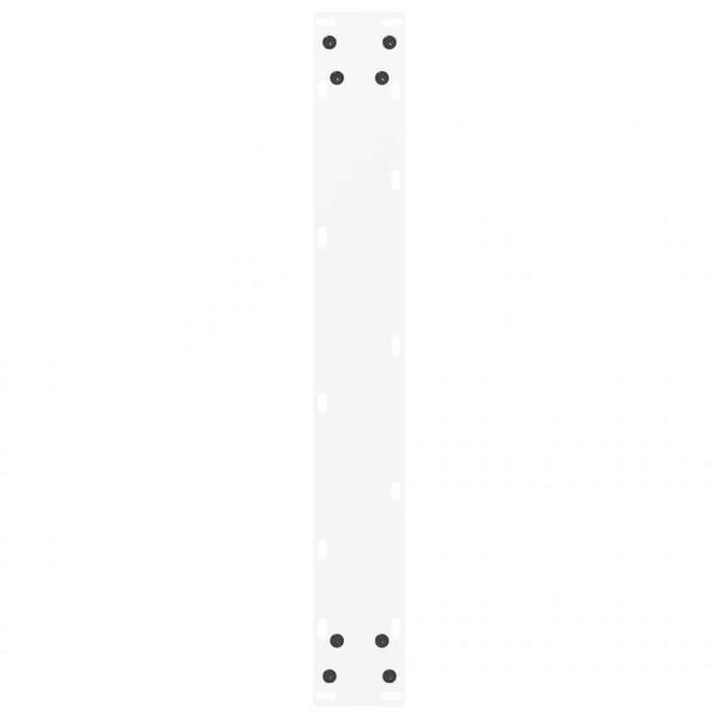 Nogi do stołu barowego w kształcie litery U 2 szt. Białe 60x(100-101) cm Stal