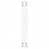 Nogi do stołu barowego w kształcie litery U 2 szt. Białe 60x(100-101) cm Stal