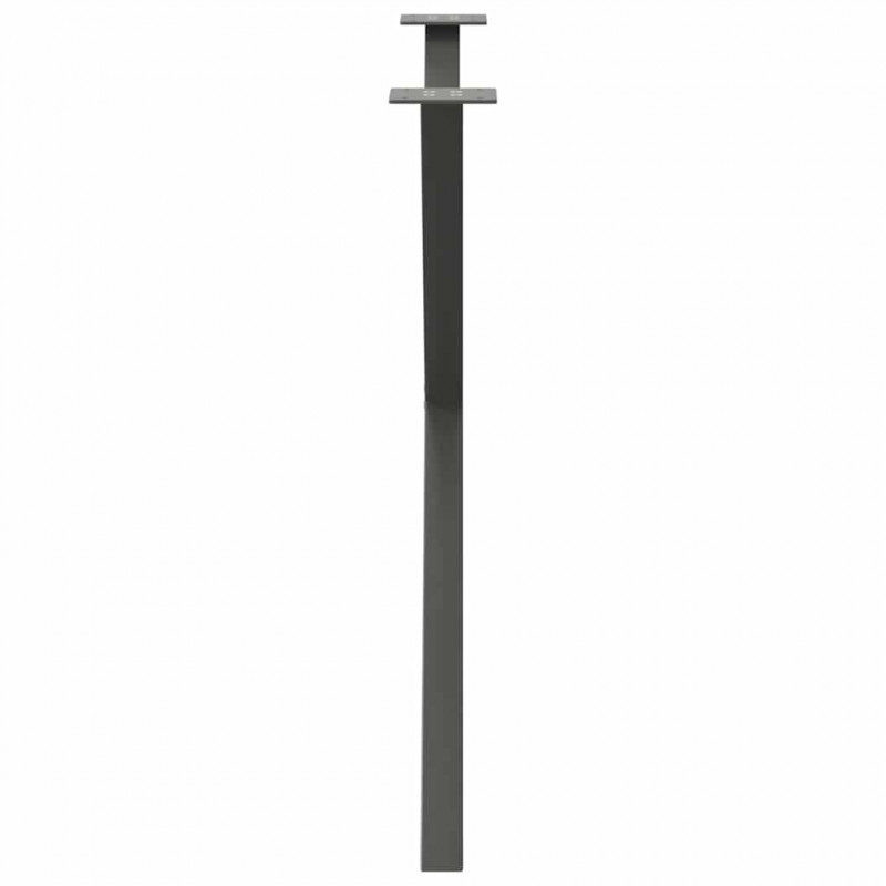 Nogi do stołu jadalnego w kształcie litery X 2 szt. Antracyt 90x(72-73) cm Stal