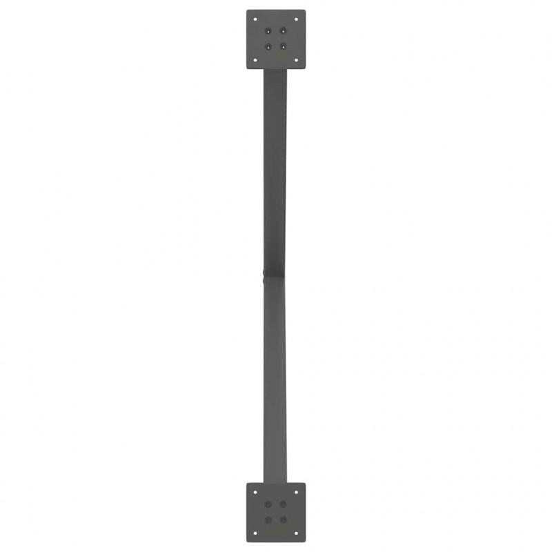 Nogi do stołu jadalnego w kształcie litery X 2 szt. Antracyt 90x(72-73) cm Stal