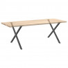 Nogi do stołu jadalnego w kształcie litery X 2 szt. Antracyt 90x(72-73) cm Stal