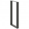 Nogi do stołu barowego w kształcie litery U 2 szt. Antracyt 60x(100-101) cm Stal