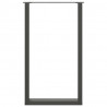 Nogi do stołu barowego w kształcie litery U 2 szt. Antracyt 60x(100-101) cm Stal