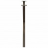 Nogi do stołu jadalnego w kształcie litery X 2 szt. Naturalna stal 90x(72-73) cm Stal