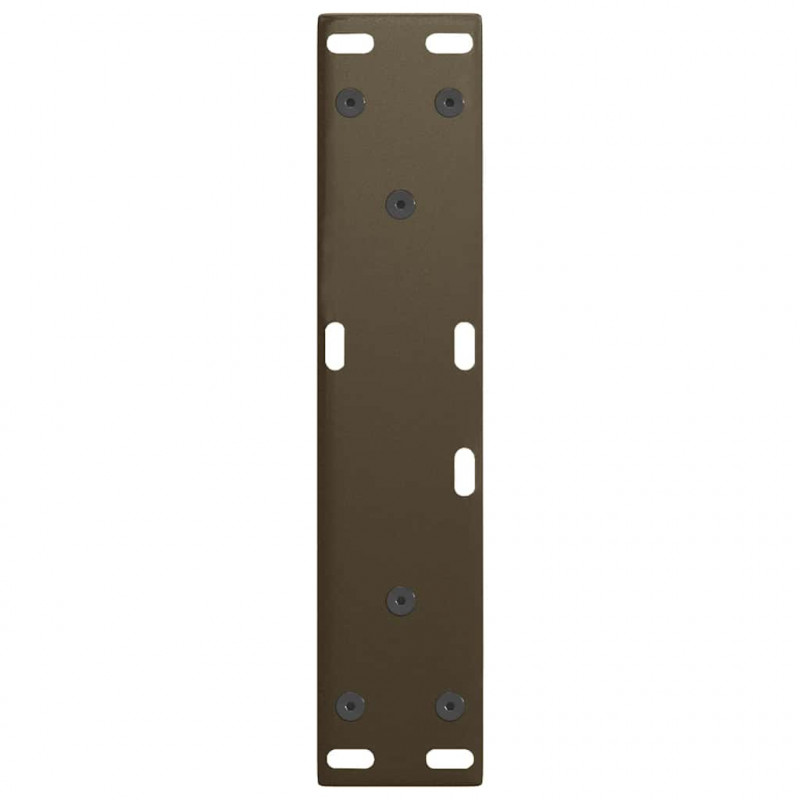 Nogi do stolika kawowego w kształcie litery V 2 szt. Naturalna stal 38x(42-43,3) cm Stal