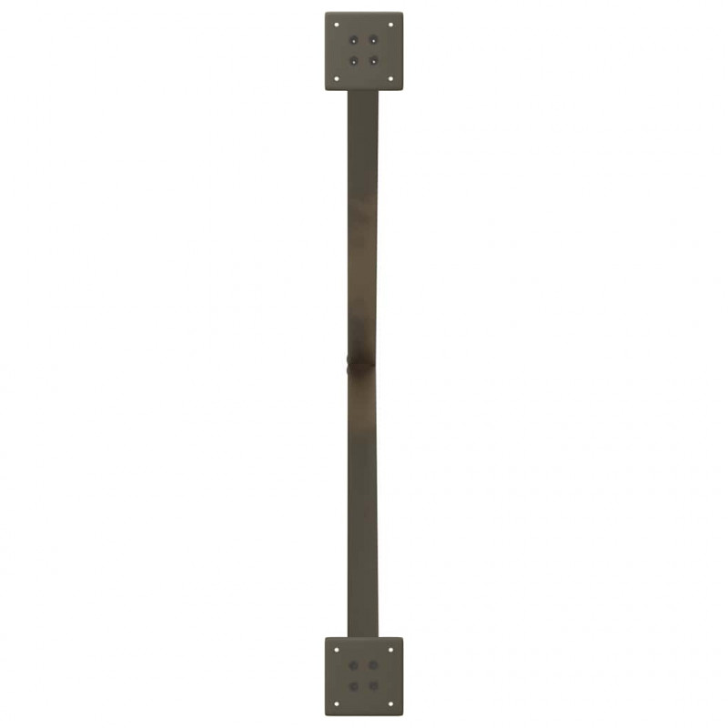 Nogi do stołu jadalnego w kształcie litery X 2 szt. Naturalna stal 90x(72-73) cm Stal