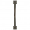 Nogi do stołu jadalnego w kształcie litery X 2 szt. Naturalna stal 90x(72-73) cm Stal
