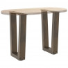 Nogi do stolika kawowego w kształcie litery V 2 szt. Naturalna stal 38x(42-43,3) cm Stal