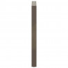 Nogi do stołu barowego w kształcie litery U 2 szt. Naturalna stal 60x(100-101) cm Stal
