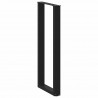 Nogi do stołu barowego w kształcie litery U 2 szt. Czarne 40x(110-111) cm Stal