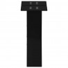 Nogi do stolika kawowego w kształcie litery X 2 szt. Czarne 30x(30-31) cm Stal