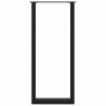 Nogi do stołu barowego w kształcie litery U 2 szt. Czarne 40x(110-111) cm Stal